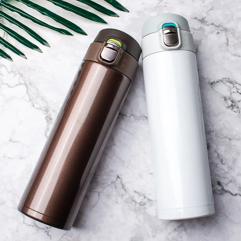 Coffee Tea Exchange - 500ML Stainless Steel Bouncing Cover Vacuum