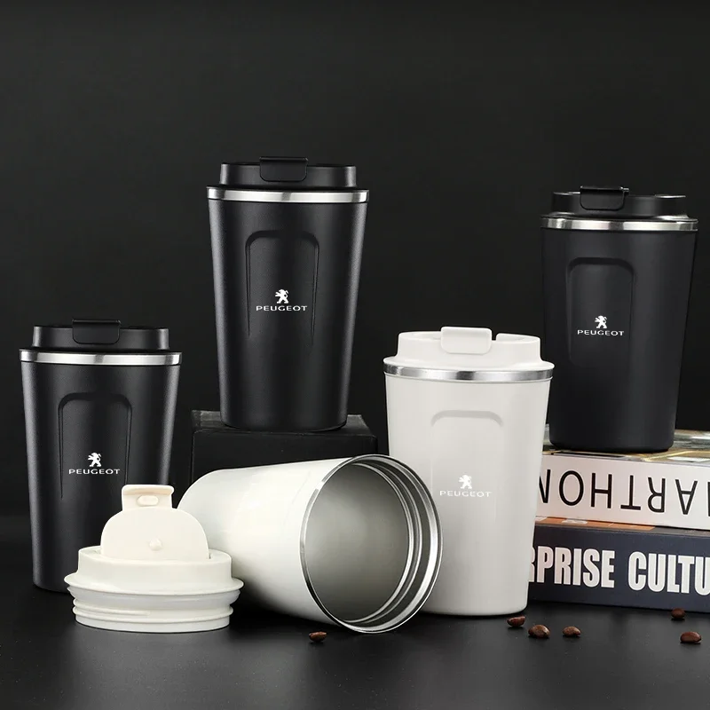 Coffee Tea Logo - Car Coffee Mug Thermal Insulation Cup