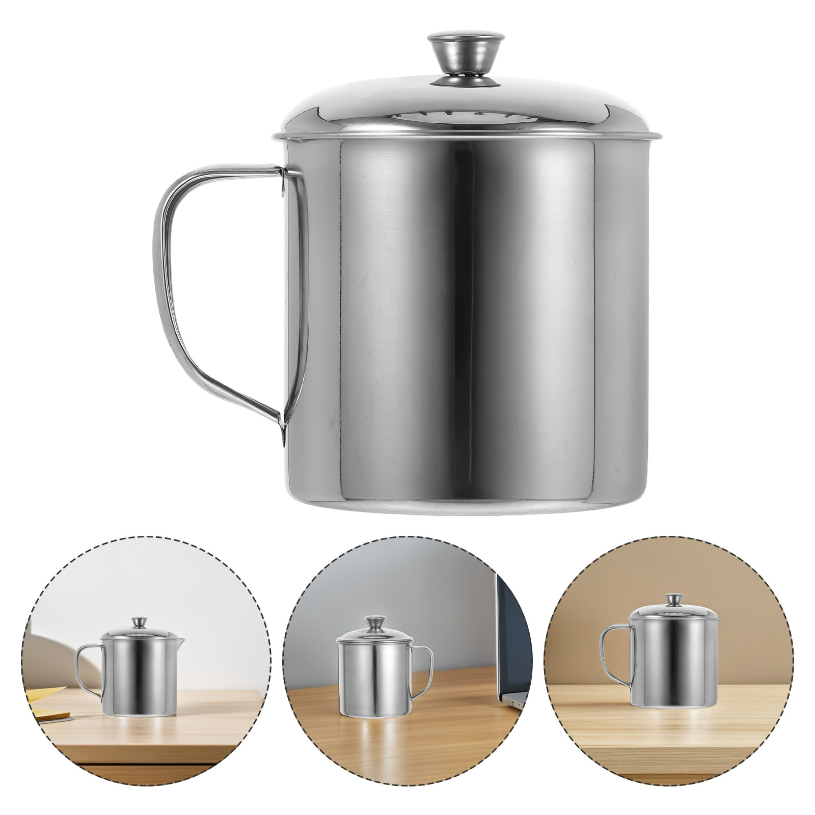 Coffee Tea Mugs - Stainless Steel Kids Water Cup Double