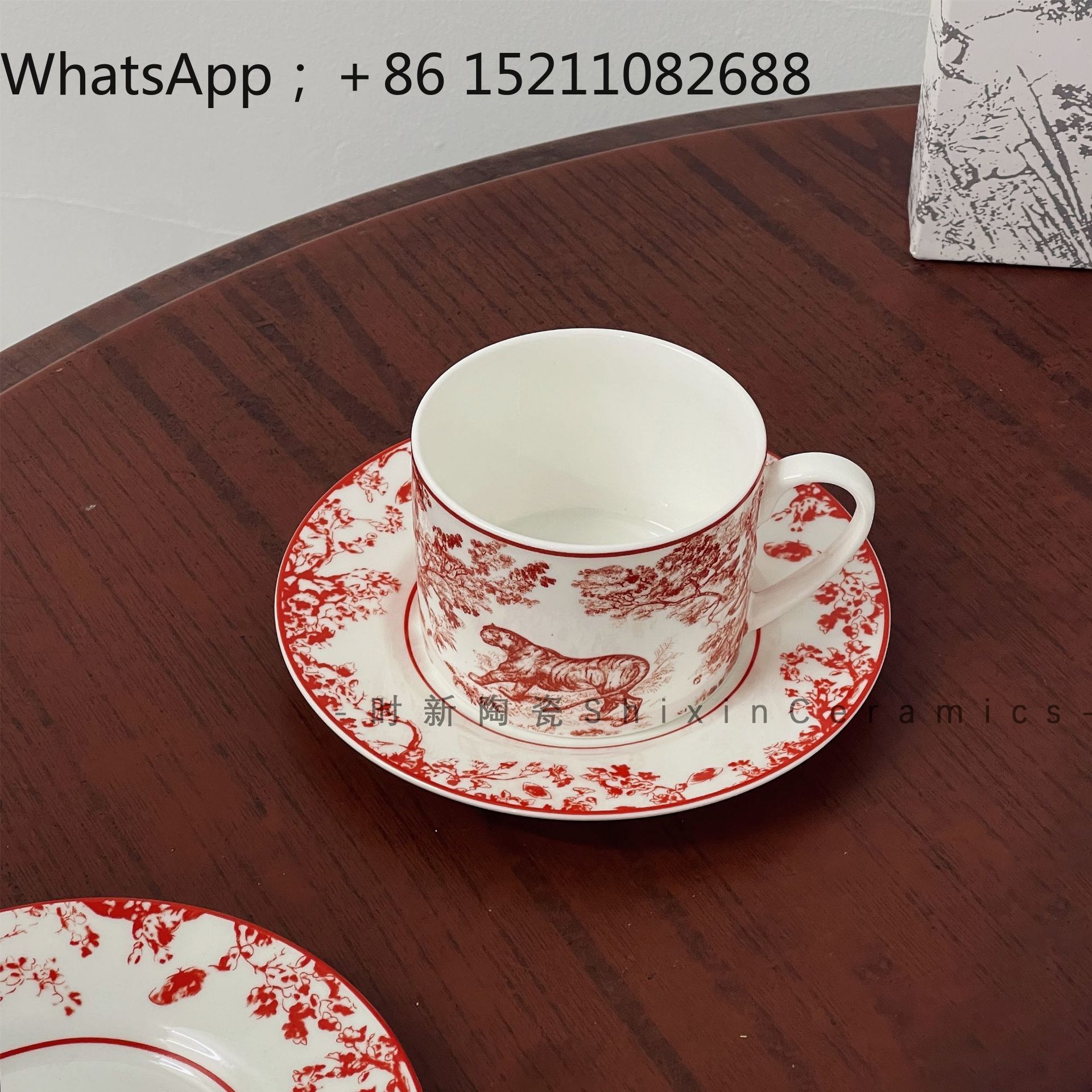 LLY red and blue gray animal p - Coffee Tea Picture 评论和价格