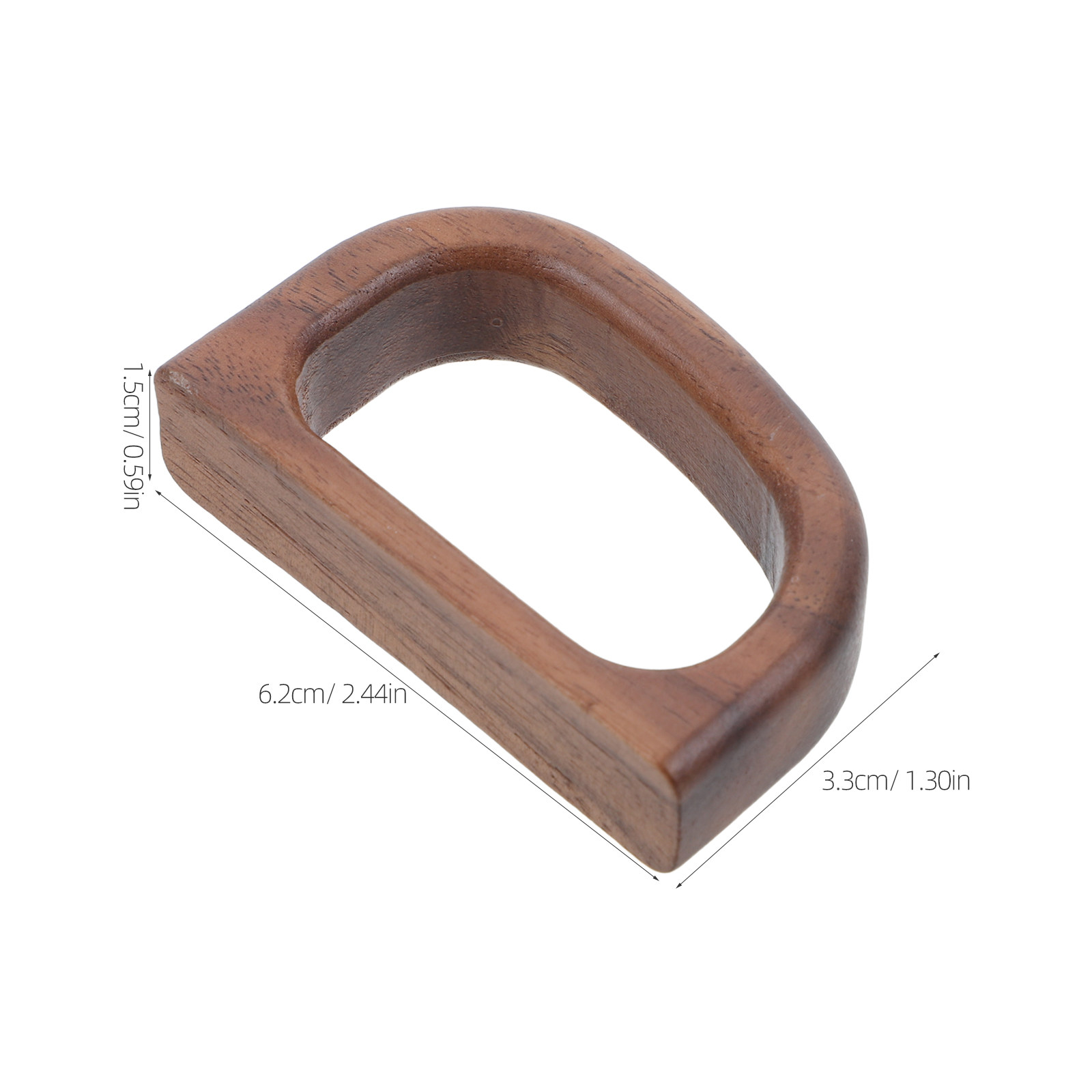 2Pcs Walnut Wood Mug Handle Er - Coffee Tea Replacement 评论和价格