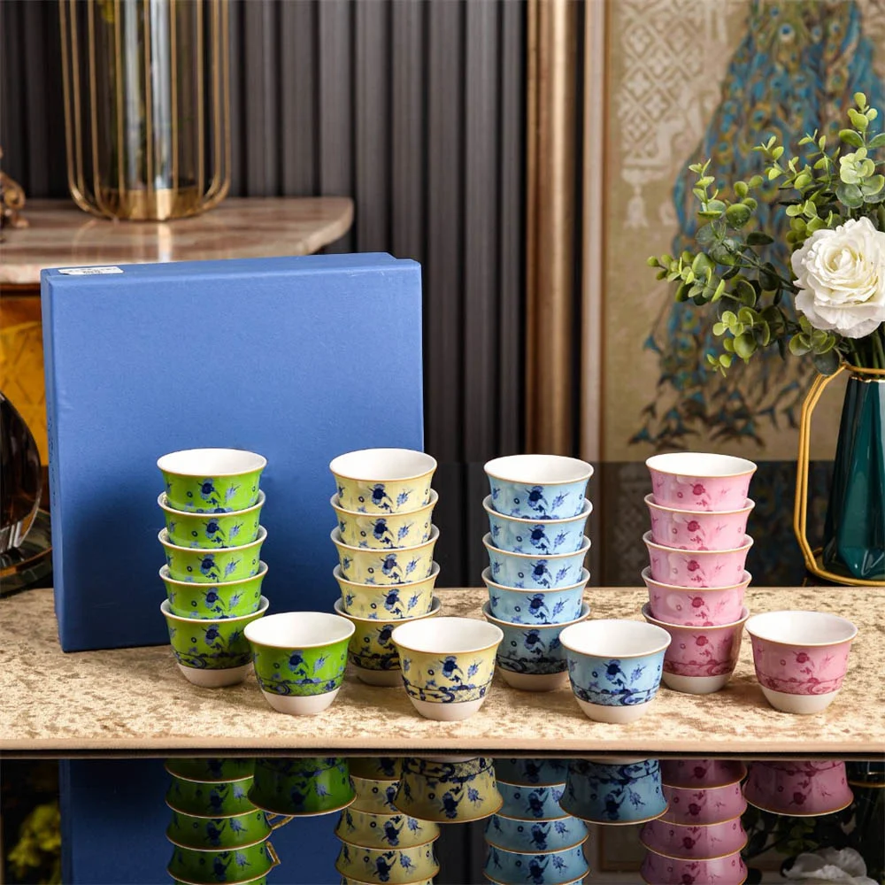 Oriental Series Ceramic Turkis - Coffee Tea Gift Set 评论和价格