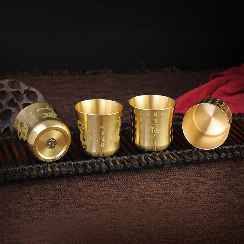 **Brass Tea Cups Tea Mug Homew - Coffee And Tea Bar 评论和价格