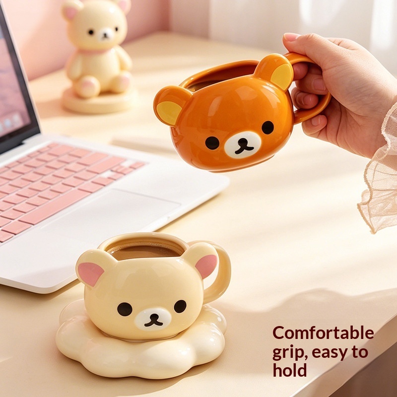 New Rilakkuma Ceramic Mug Cart - Coffee Tea Shop 评论和价格