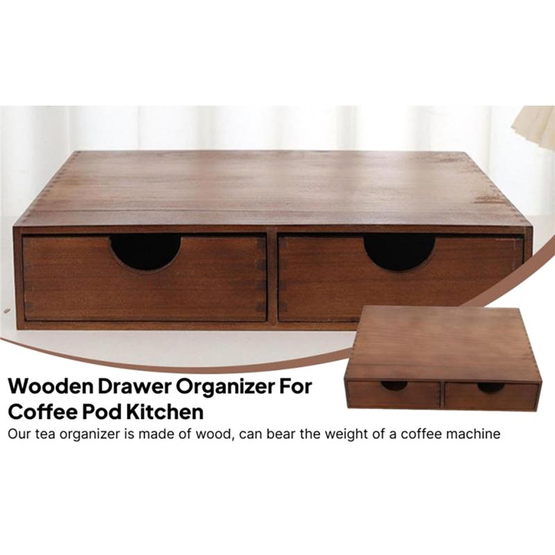 TFTP-Wooden Coffee Pod Storage - Coffee Tea Organizer 评论和价格
