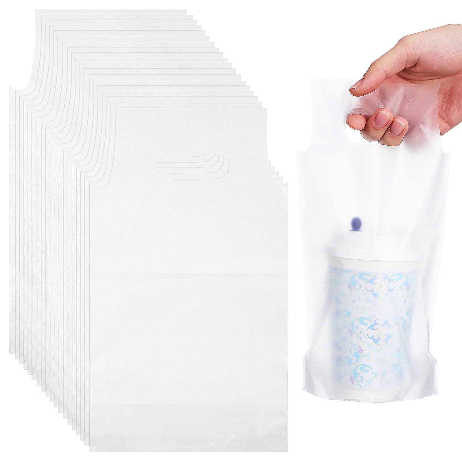 500Pcs Transparent Takeout Bev - Coffee Tea Shop 评论和价格