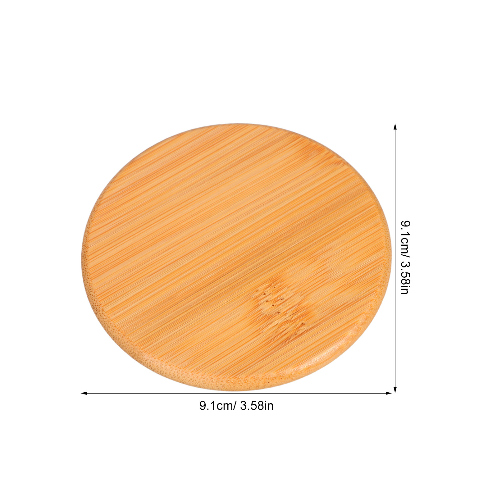 4Pcs Bamboo Cup Lids Round Uni - Coffee Tea Replacement 评论和价格