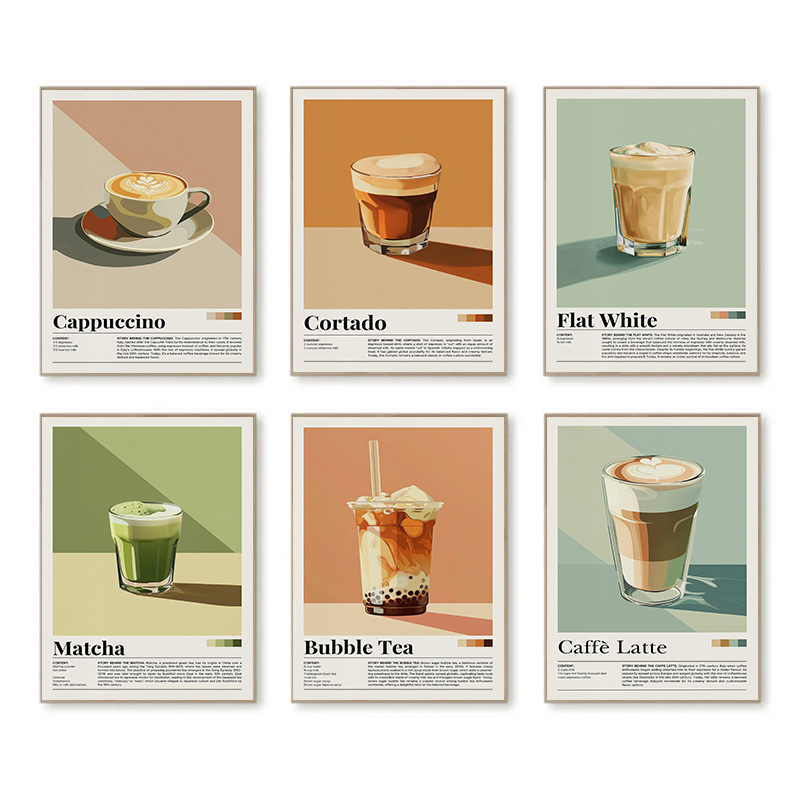 Vintage Coffee Beverage Poster - Coffee Tea Picture 评论和价格