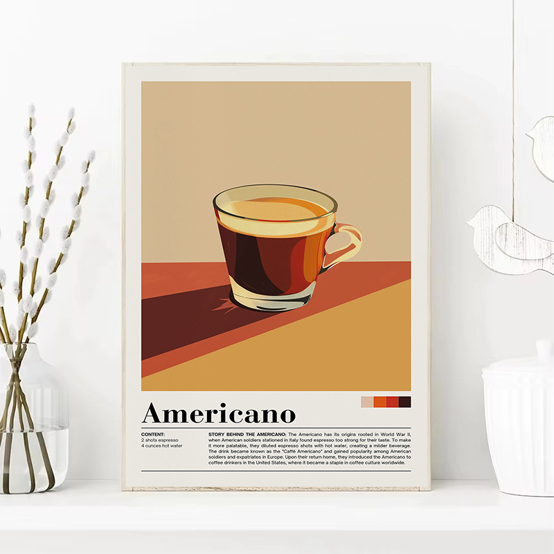 Vintage Coffee Beverage Poster - Coffee Tea Picture 评论和价格