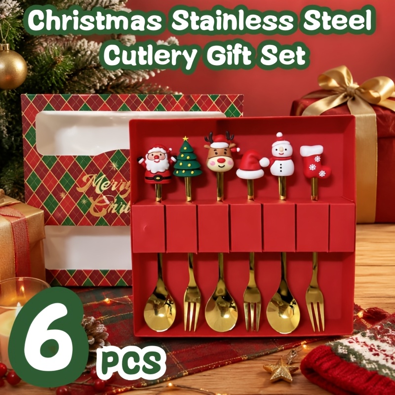 6Pcs Festive Christmas Spoon F - Coffee Tea Festival 评论和价格