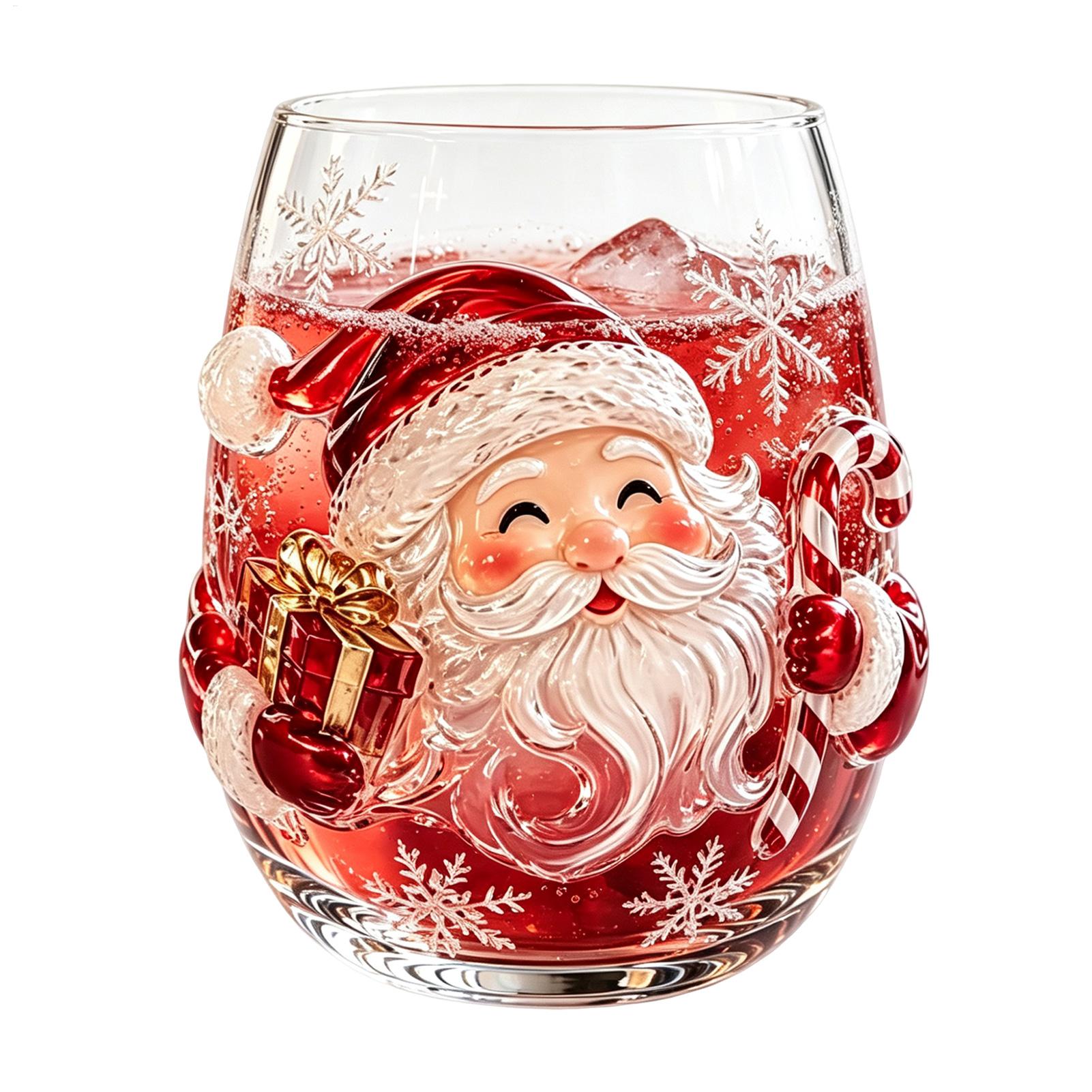 350ml 3D P attern Christmas Gl - Coffee Tea Festival 评论和价格