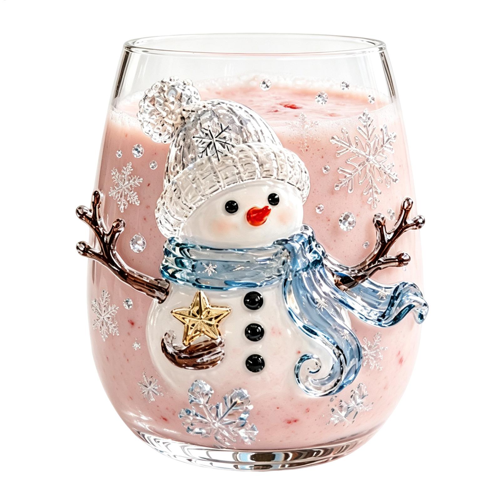 350ml 3D P attern Christmas Gl - Coffee Tea Festival 评论和价格