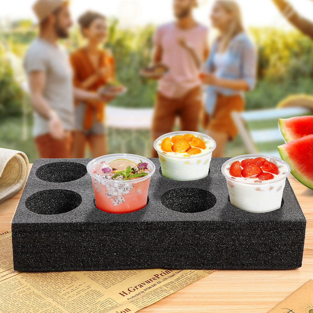 4Pcs 8-Hole Beverage Cup Tray  - Coffee Tea Mugs 评论和价格