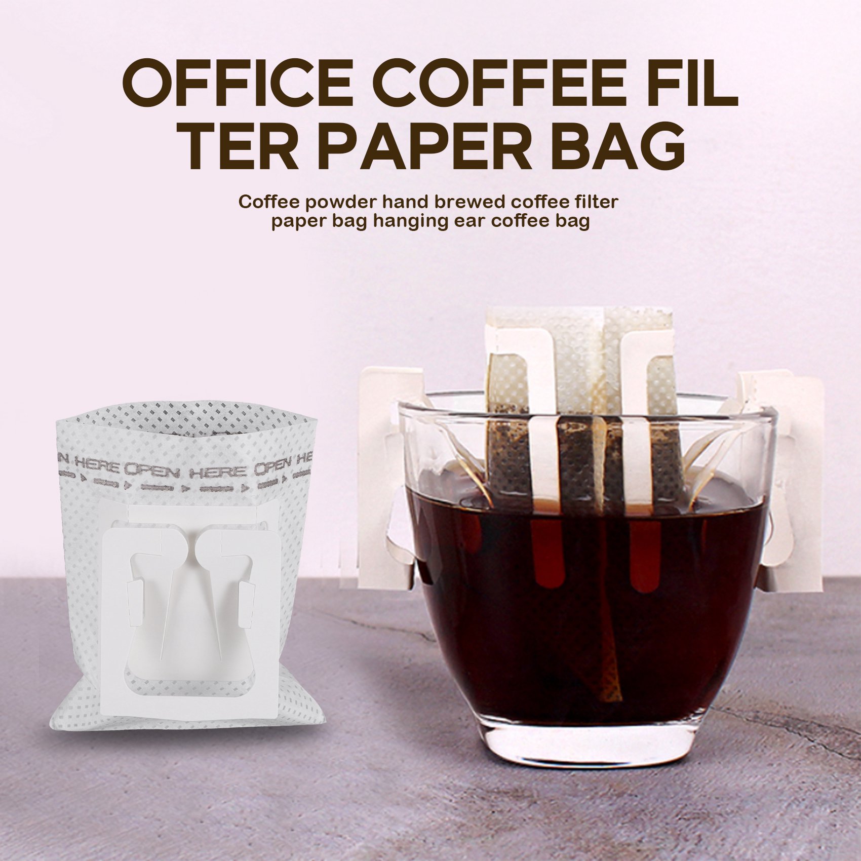 50Pcs / Pack Drip Coffee Filte - Coffee Tea Home 评论和价格