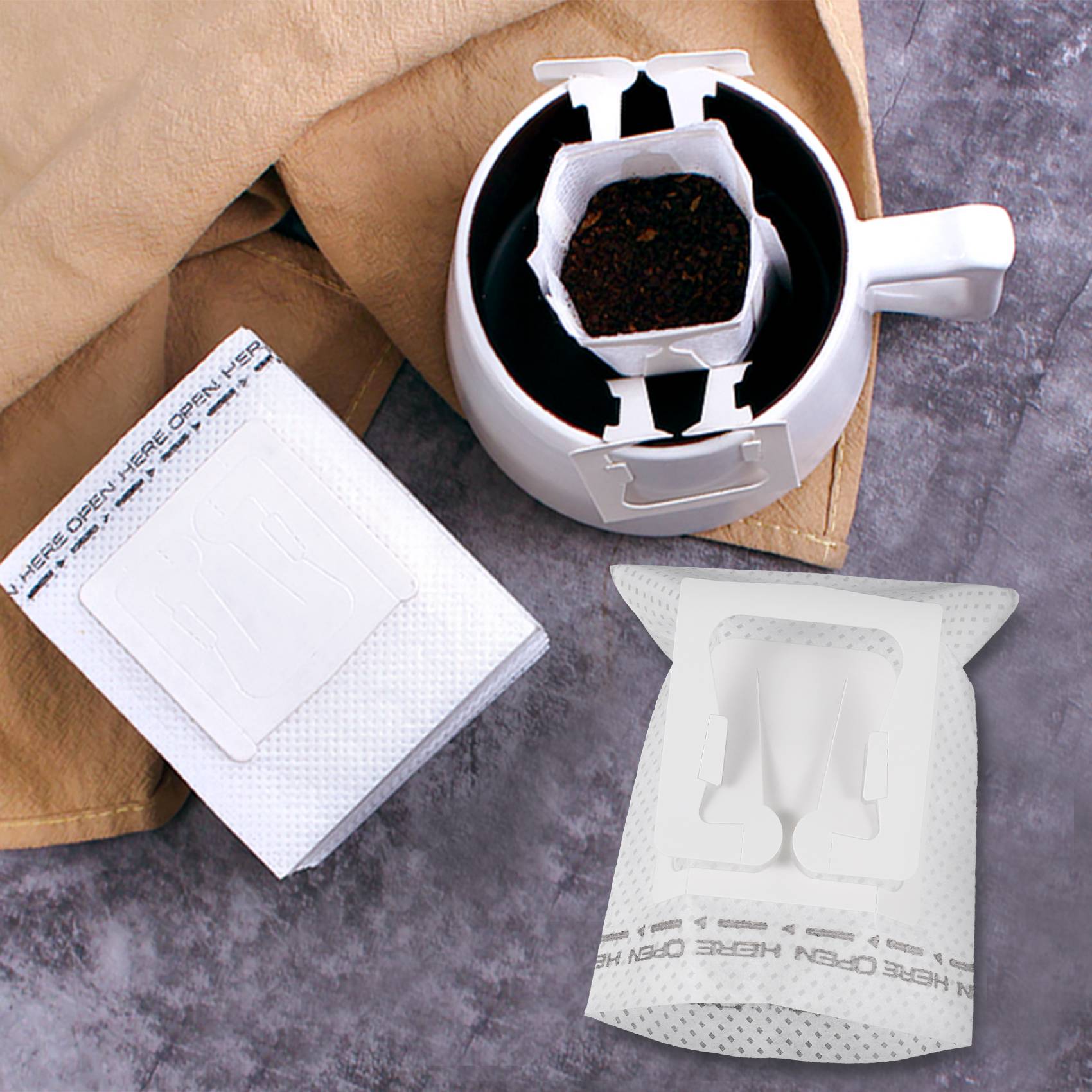 50Pcs / Pack Drip Coffee Filte - Coffee Tea Home 评论和价格
