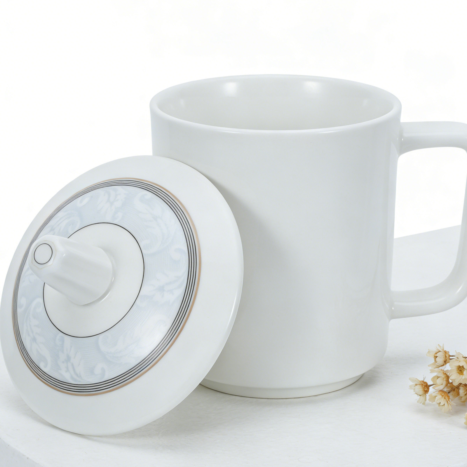 Porcelain Mug Cover Ceramic Te - Coffee Tea Replacement 评论和价格