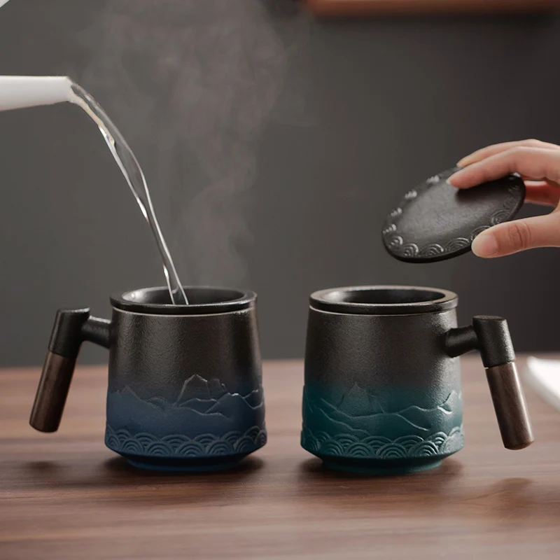 Ceramic Strainer Tea Cup Mug w - Coffee Tea Exchange 评论和价格