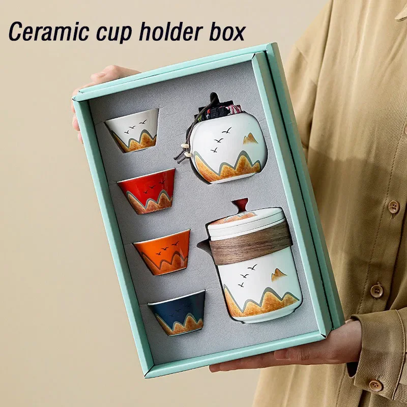 Gift Box,Chinese Style Ceramic - Coffee Tea Gift Set 评论和价格