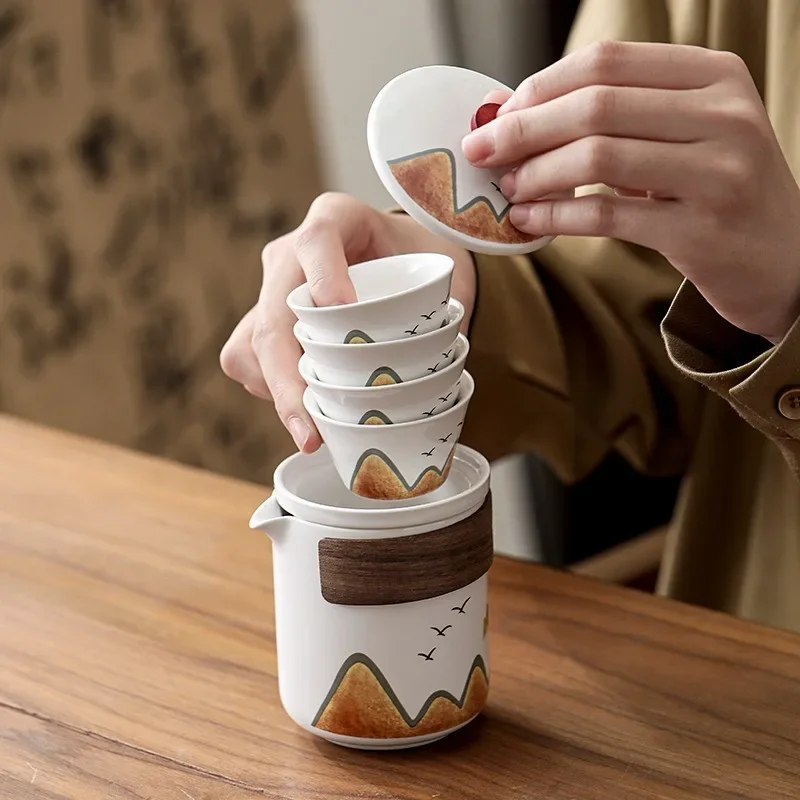 Gift Box,Chinese Style Ceramic - Coffee Tea Gift Set 评论和价格