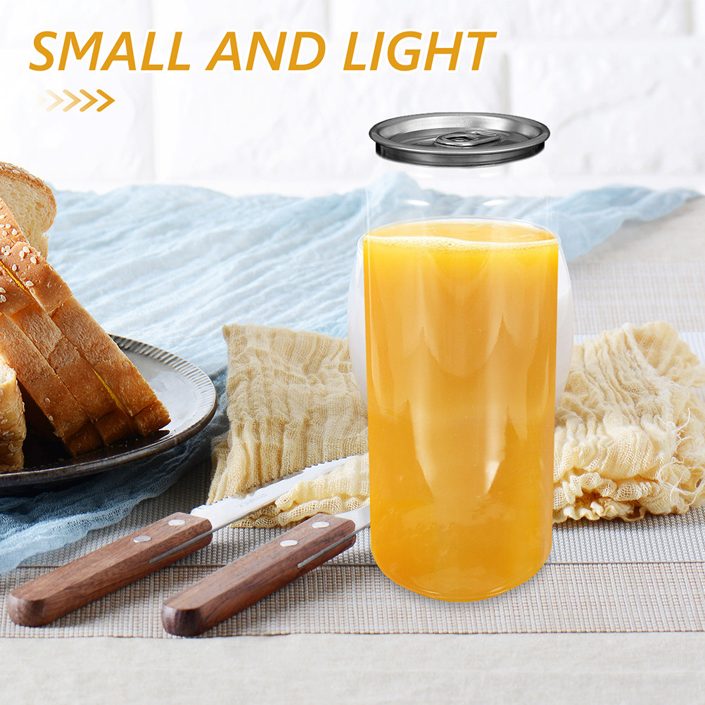 5Pcs Transparent Beverage Cans - Coffee Tea Drink 评论和价格