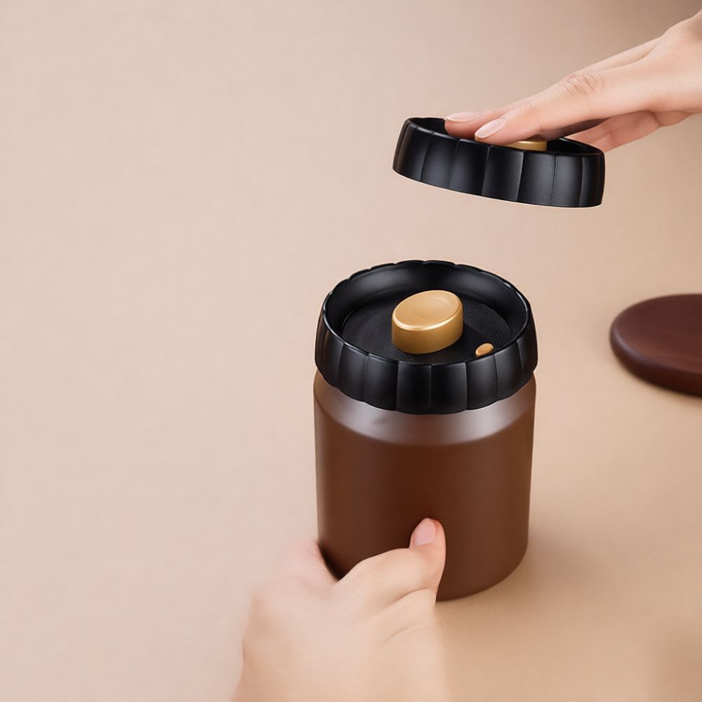 Vacuum Sealed Coffee Bean Stor - Coffee Tea Organizer 评论和价格