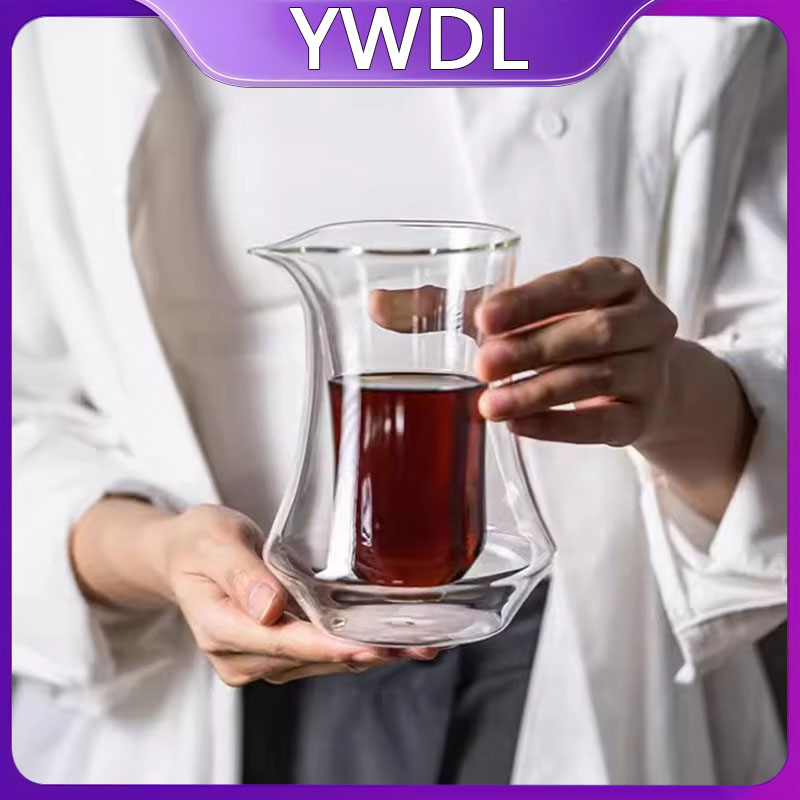 YWDL 300ml Double-layer Glass  - Coffee Tea Shop 评论和价格