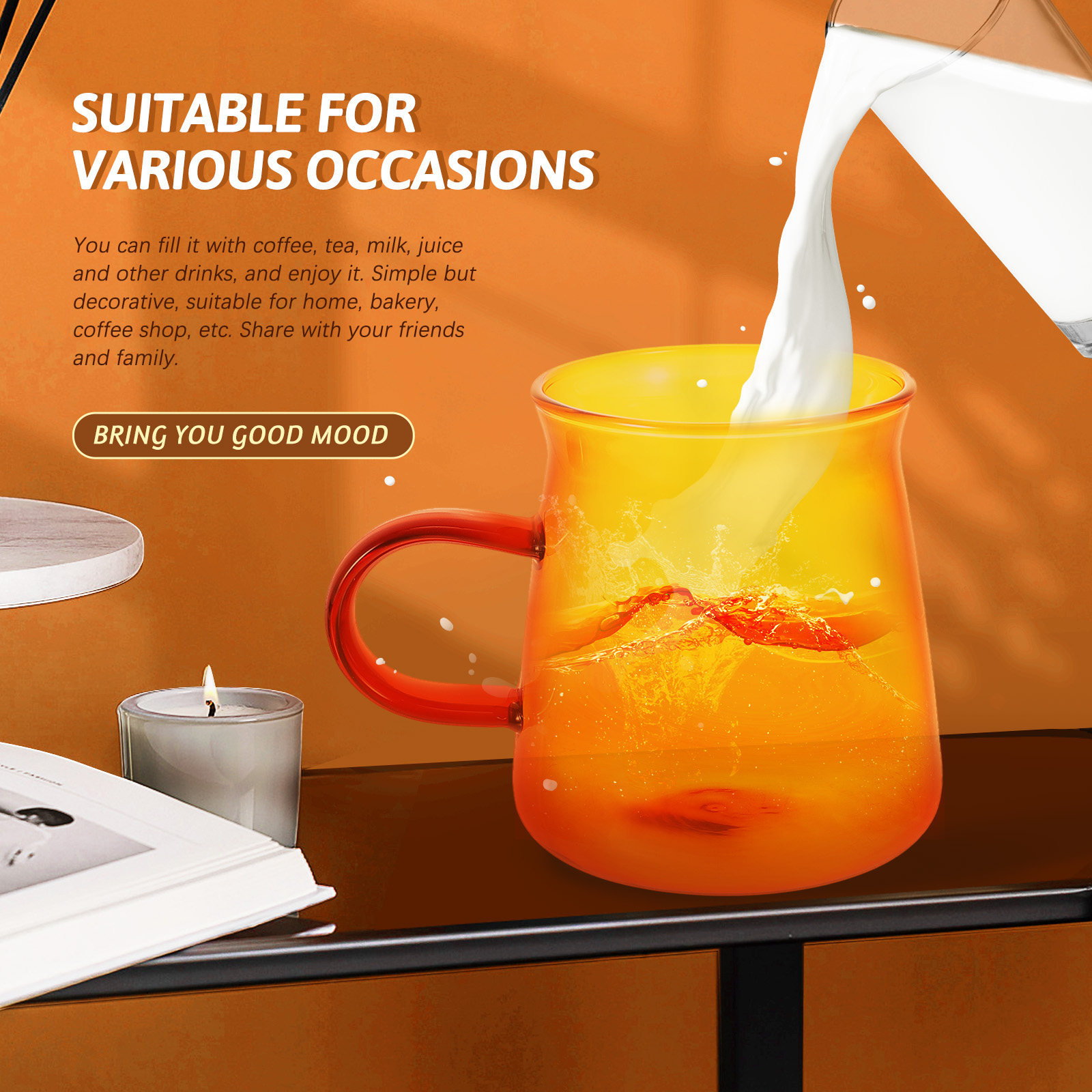 1Set Vintage Glass Coffee Cup  - Coffee Tea Shop 评论和价格
