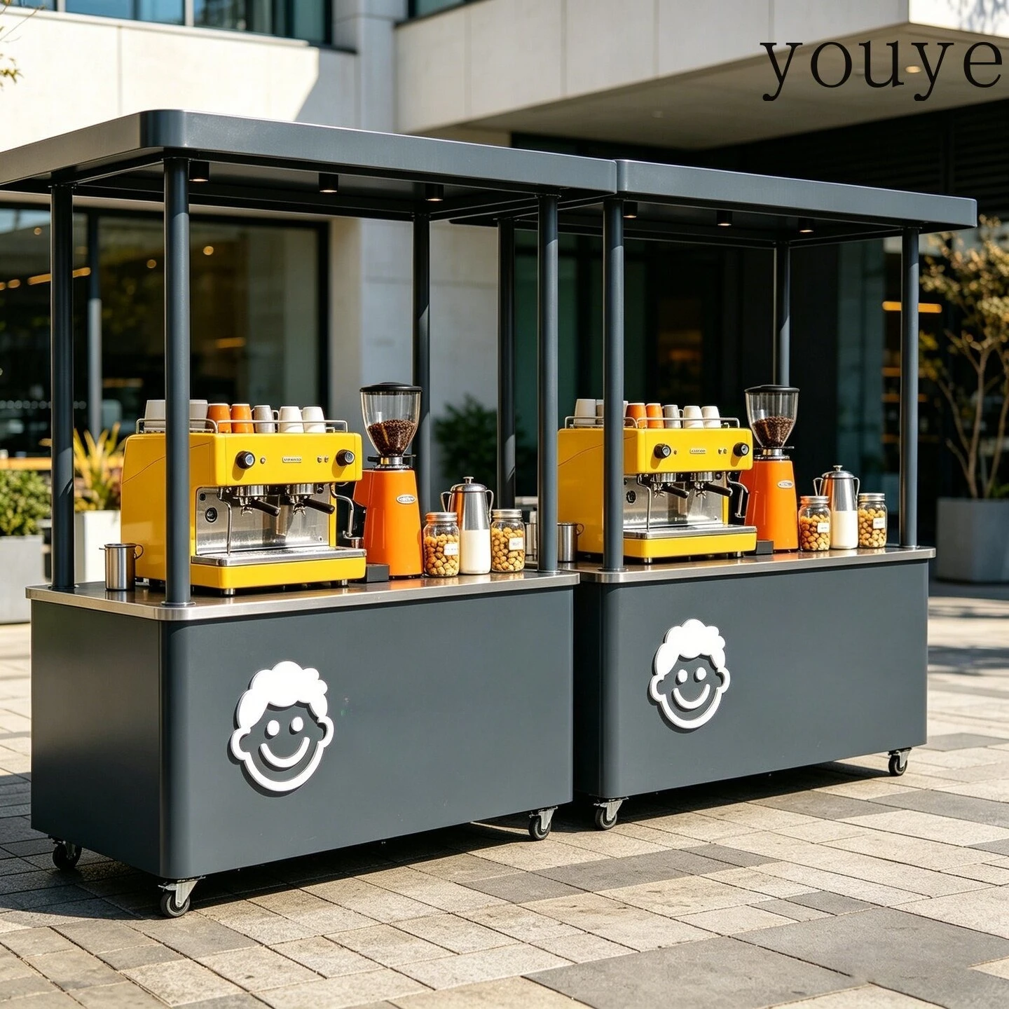 eDJ Iron wrought stalls carts  - Coffee Tea Vendor 评论和价格