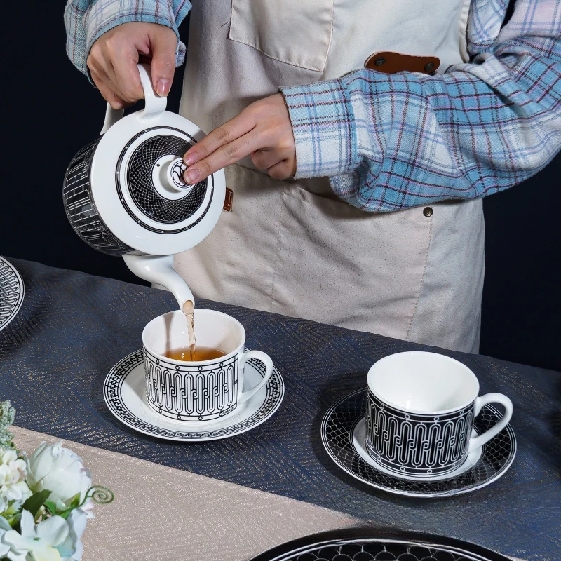 Simple European-Style Tea Set  - Coffee Tea Organizer 评论和价格