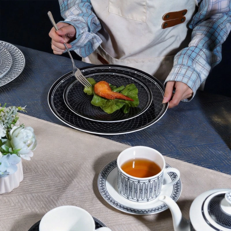 Simple European-Style Tea Set  - Coffee Tea Organizer 评论和价格