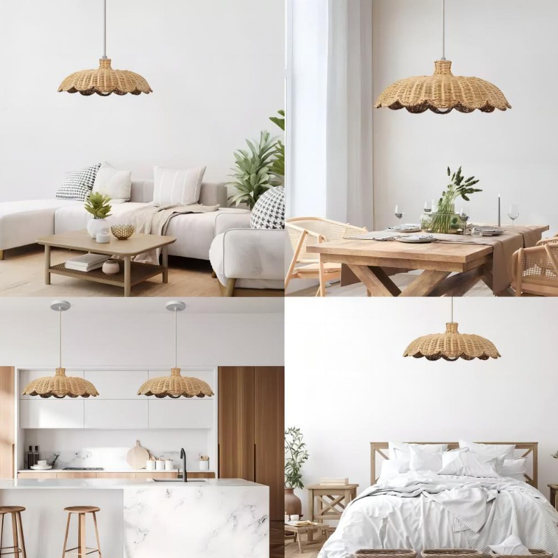 Handmade Weave Pendant Light B - Switching Coffee To Tea 评论和价格