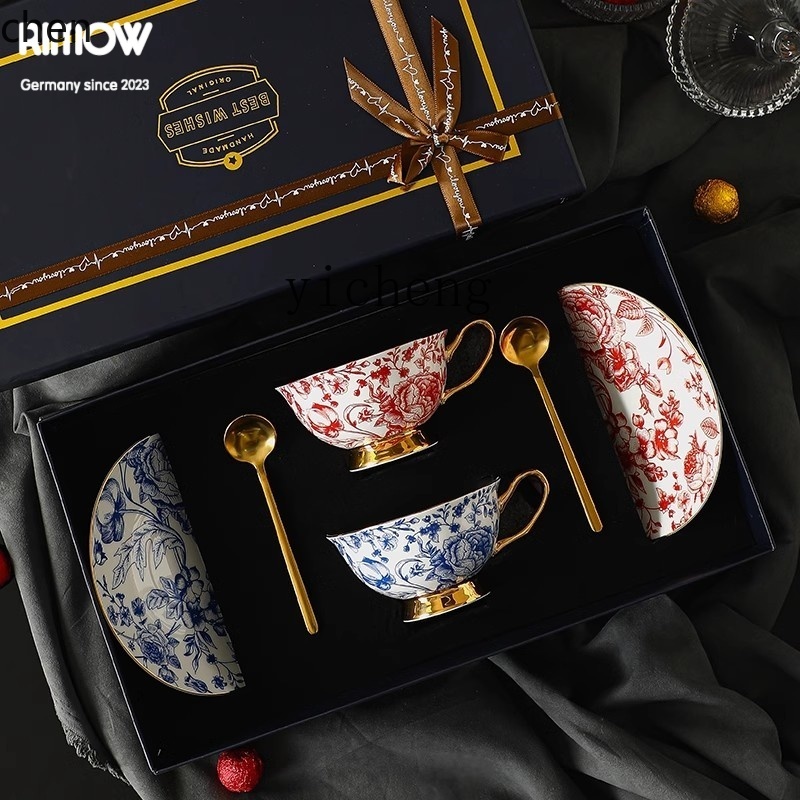 HXL ceramic coffee cup afterno - Coffee Tea Gift Set 评论和价格