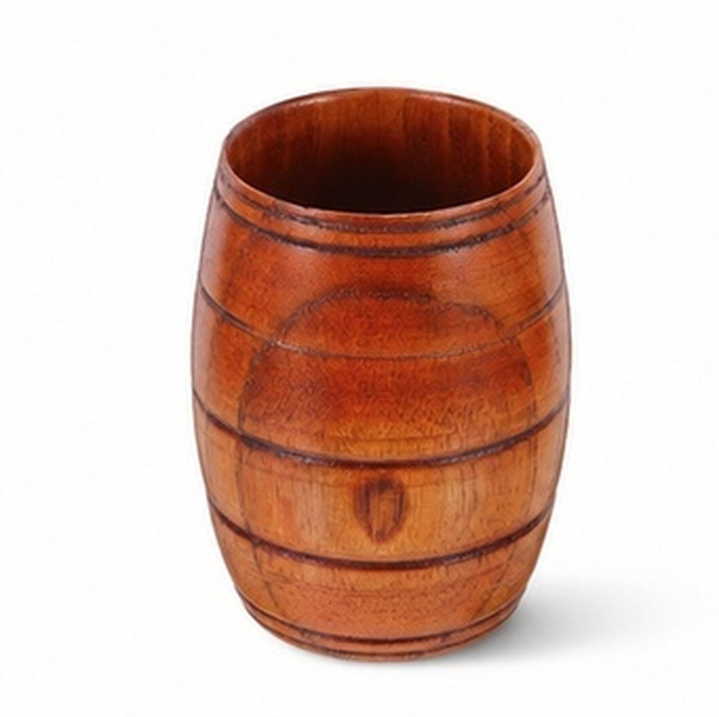Wooden Barrel Beer Mug Natural - Coffee Tea Home 评论和价格