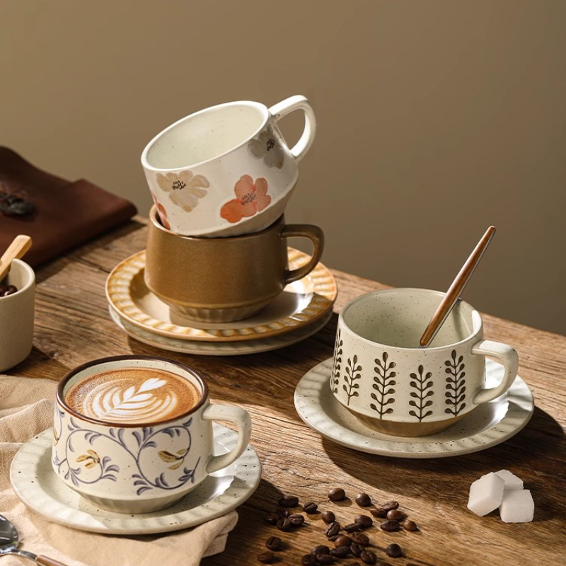 Retro Ceramic Cup Coarse Potte - Coffee Tea Game 评论和价格