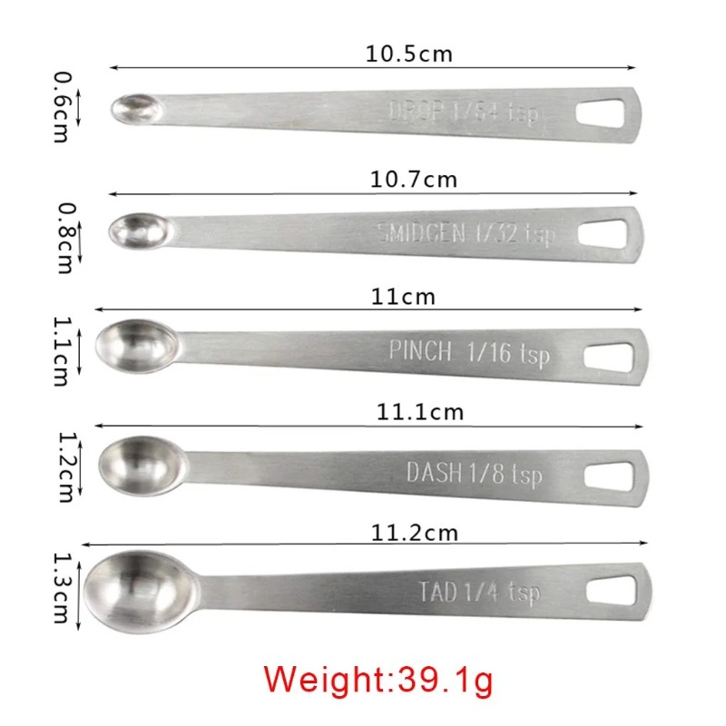 5pcs/Set Small Measuring Spoon - Coffee Tea Game 评论和价格