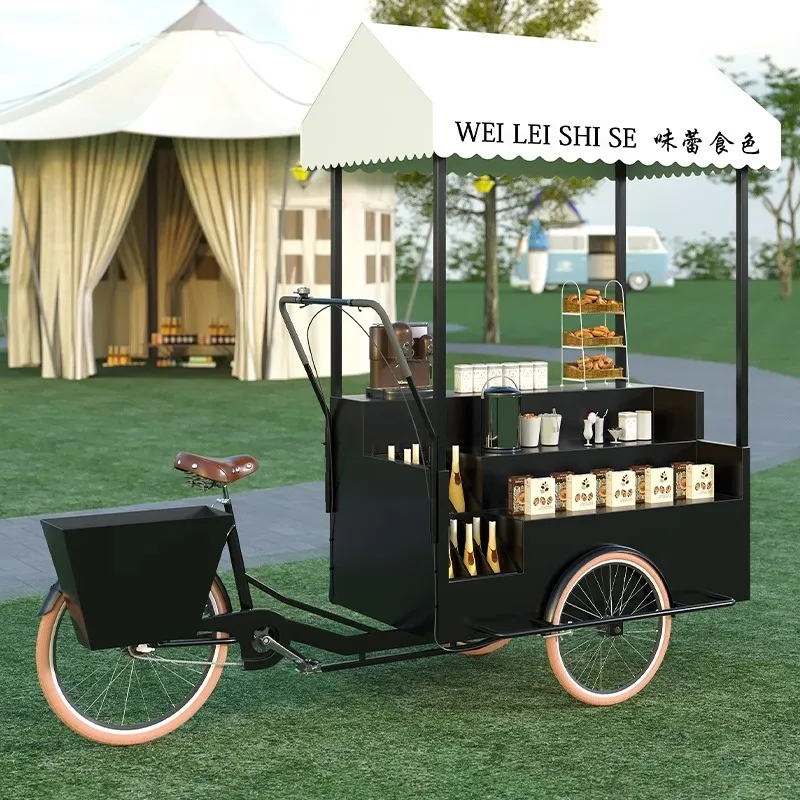 Mobile Tricycle Display Stand  - Coffee Tea Vendor 评论和价格