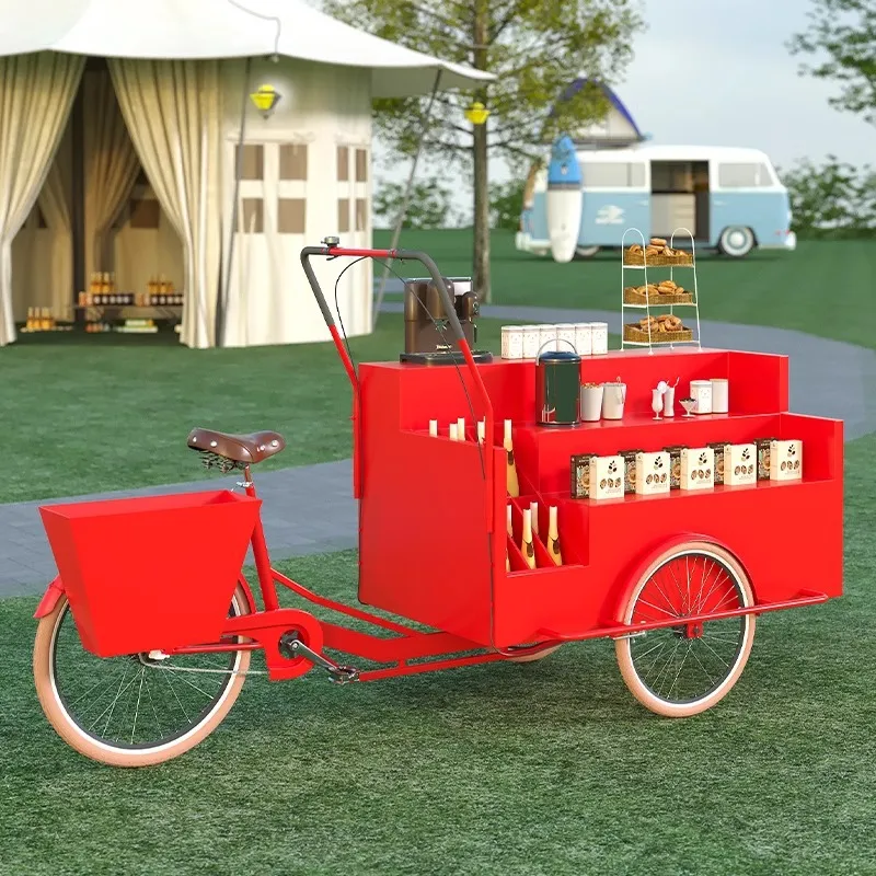 Mobile Tricycle Display Stand  - Coffee Tea Vendor 评论和价格