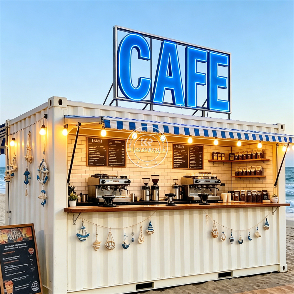 Outdoor Mobile Food Container  - Coffee Tea Kiosk 评论和价格