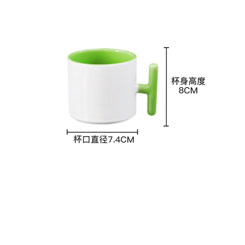 2PCS Creativity T-shaped handl - Coffee Tea Picture 评论和价格