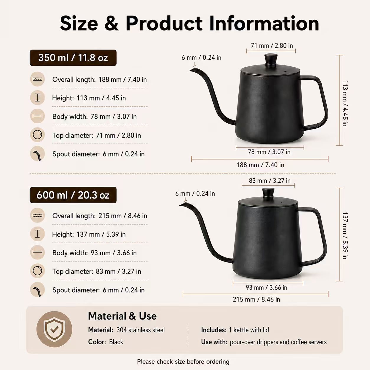 304 Stainless Steel Coffee Pot - Coffee And Tea Bar 评论和价格