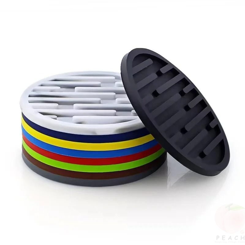 10cm Silicone Coasters Round H - Coffee And Tea Bar 评论和价格