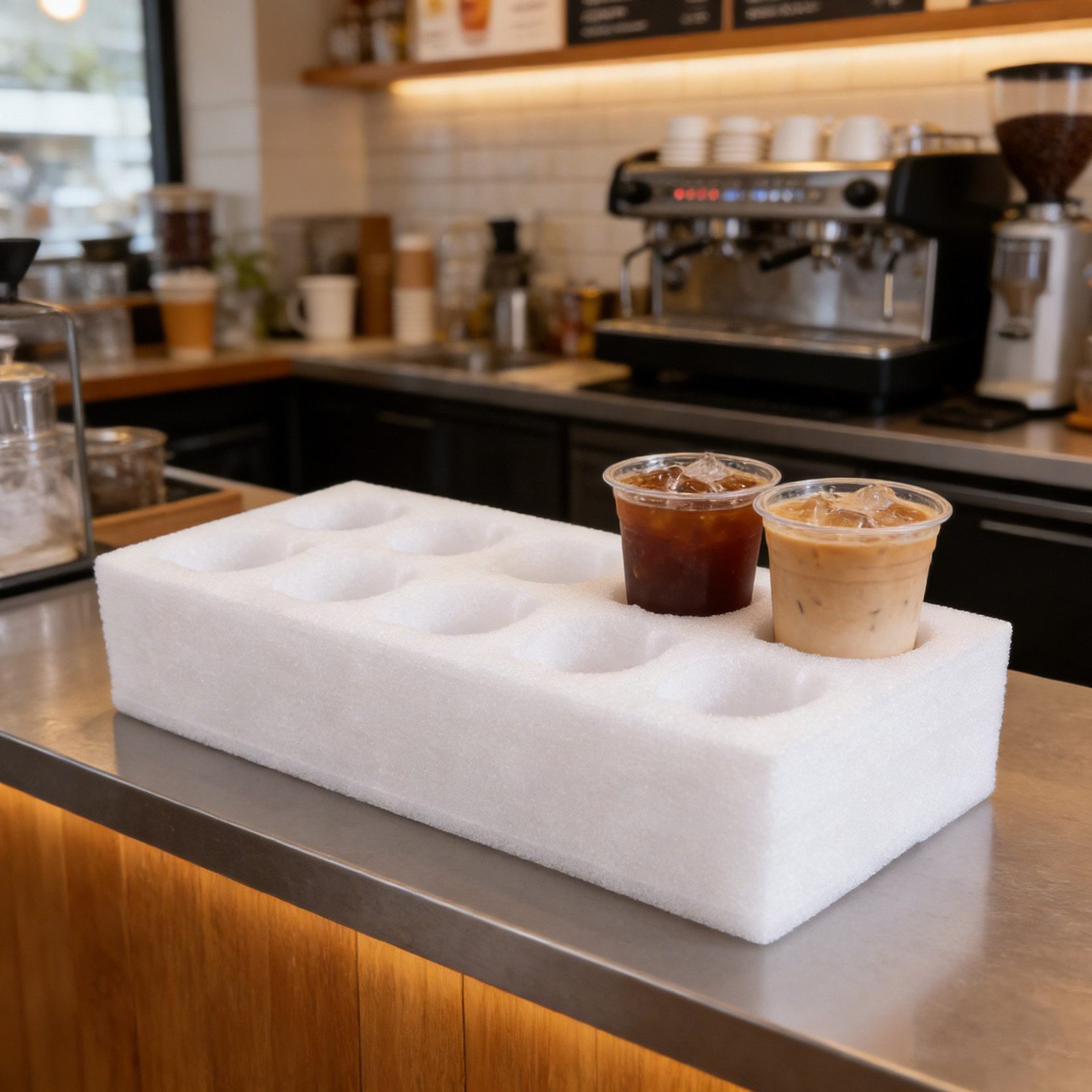 Foam Multi-Hole Cup Holder Tra - Coffee Tea Drink 评论和价格