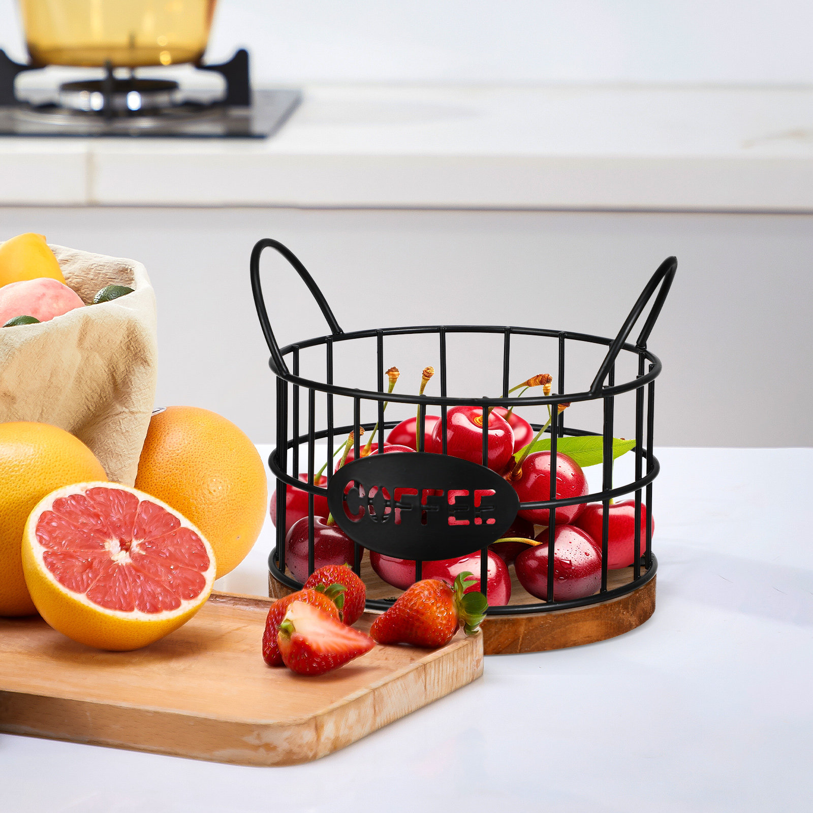 Coffee Pod Organizer Basket Ir - Coffee Tea Organizer 评论和价格