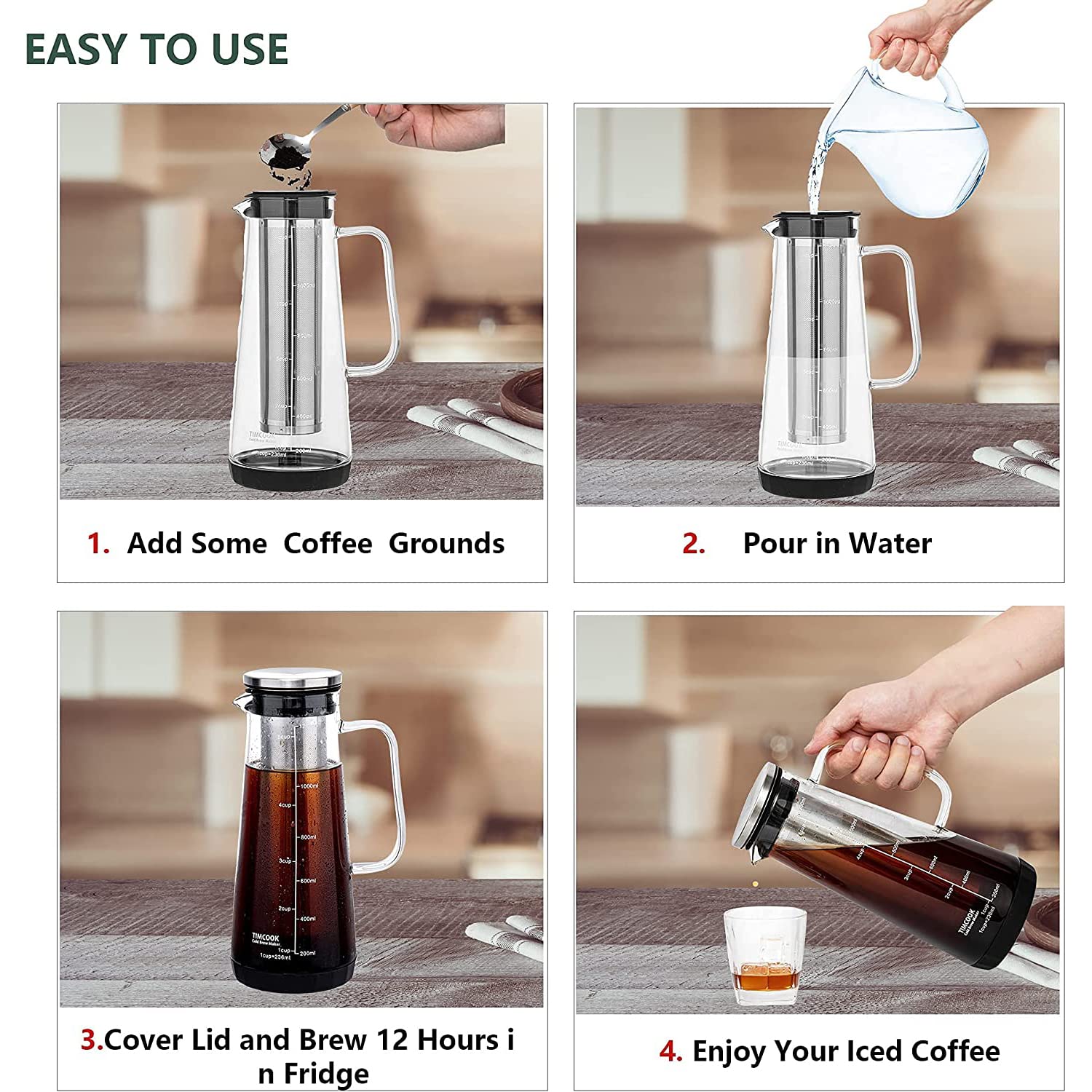 Leeseph Airtight Cold Brew Ice - Aeropress Coffee Maker 评论和价格
