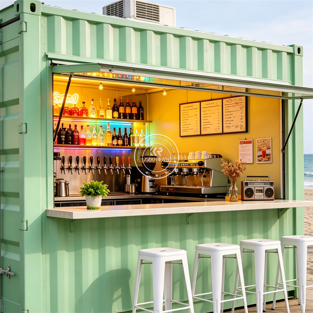 Outdoor Container Bar Shop Foo - Coffee Tea Kiosk 评论和价格