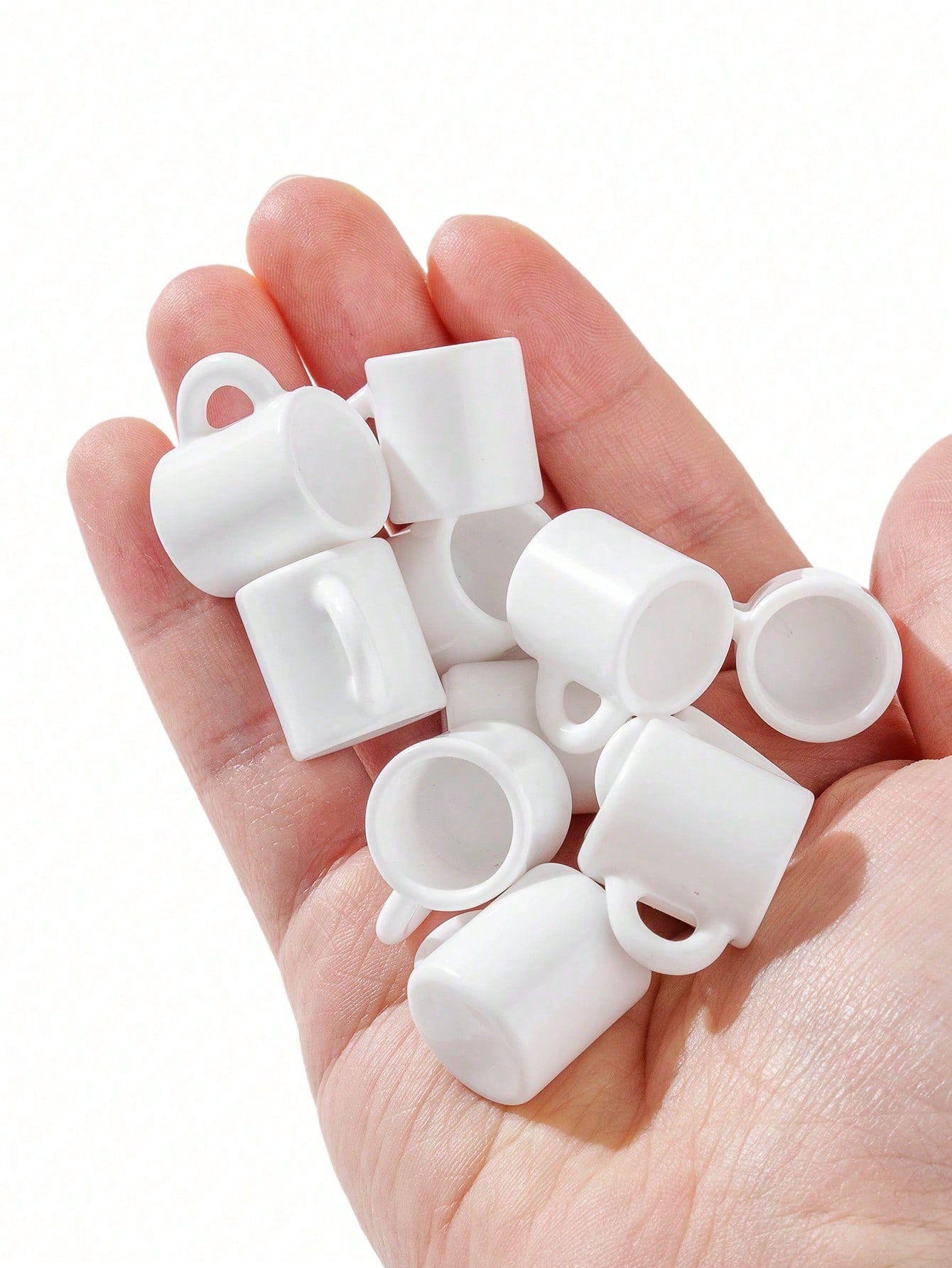 10pcs Dollhouse Miniature Whit - Coffee Tea Mugs 评论和价格