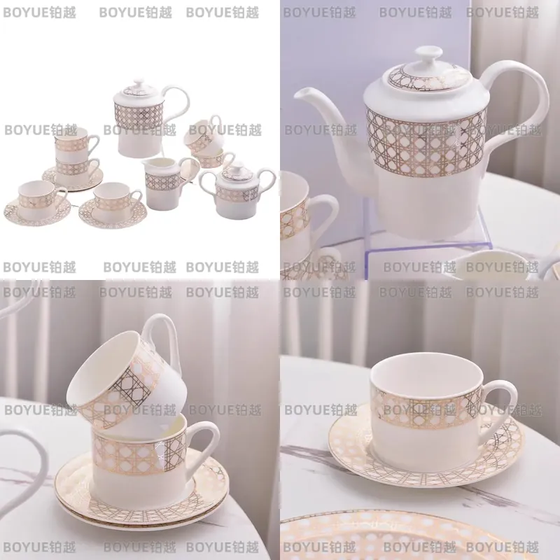 Luxury Bone China Coffee Cup S - Coffee Tea Gift Set 评论和价格