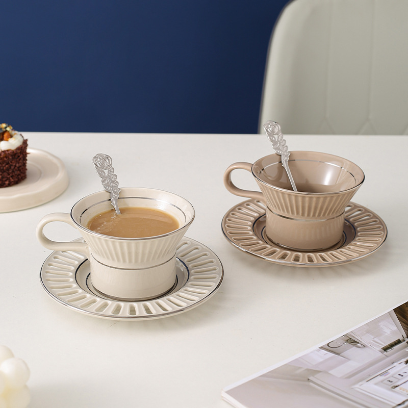 Luxury Ceramic Coffee Cup Dish - Coffee Tea Game 评论和价格