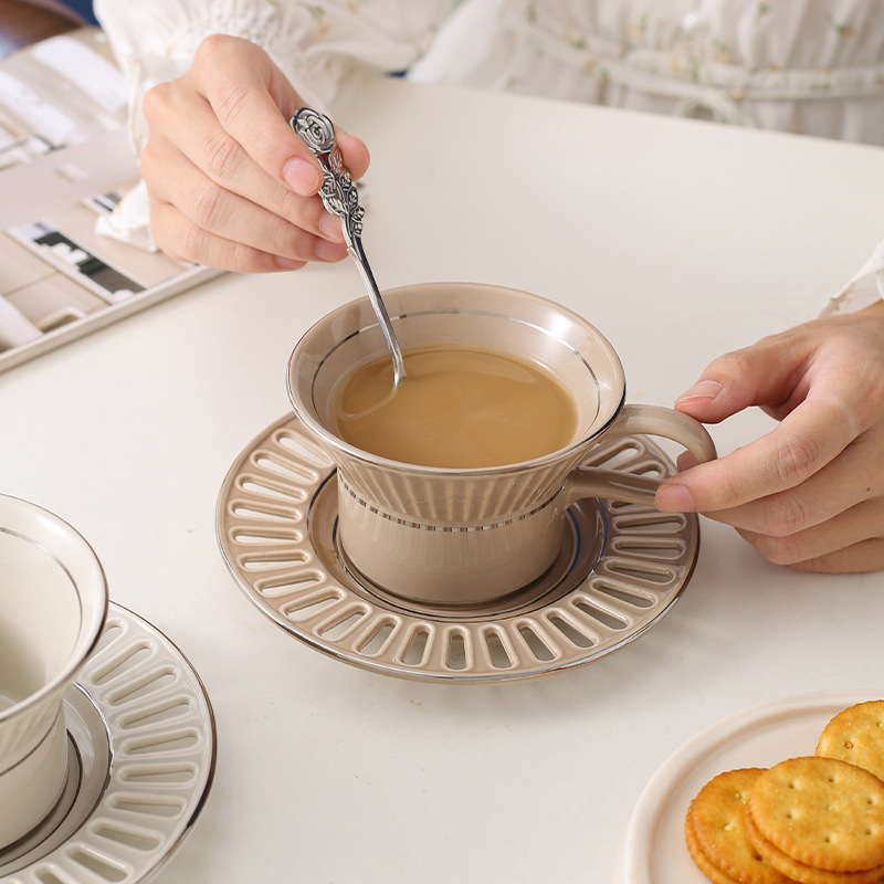 Luxury Ceramic Coffee Cup Dish - Coffee Tea Game 评论和价格