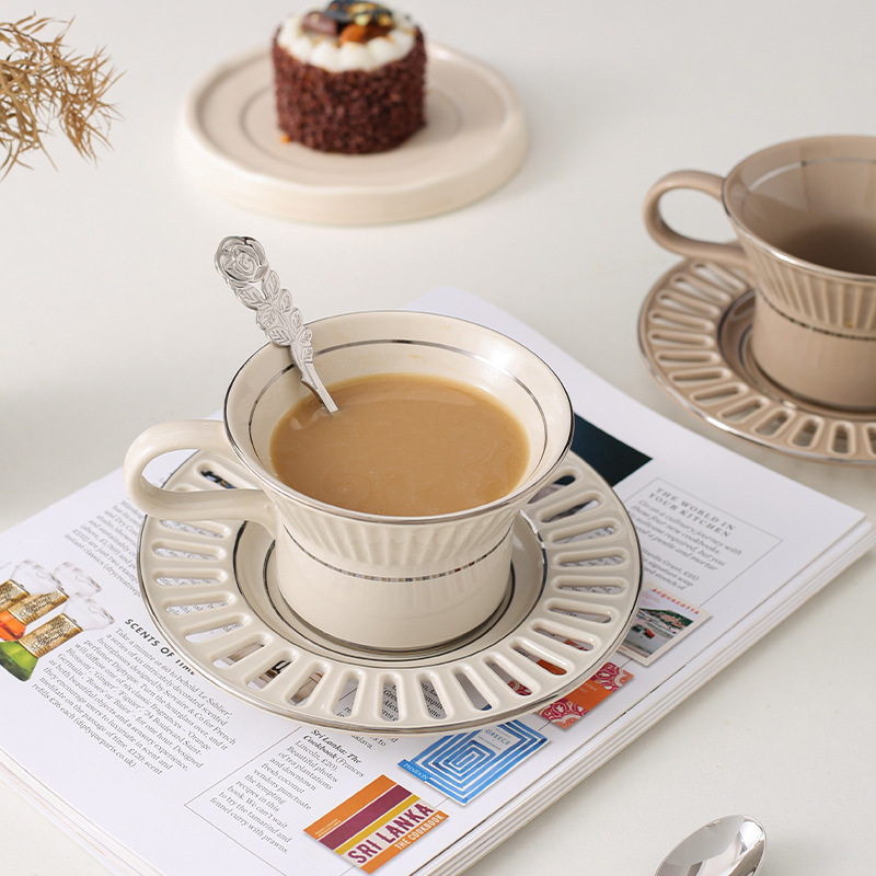 Luxury Ceramic Coffee Cup Dish - Coffee Tea Game 评论和价格